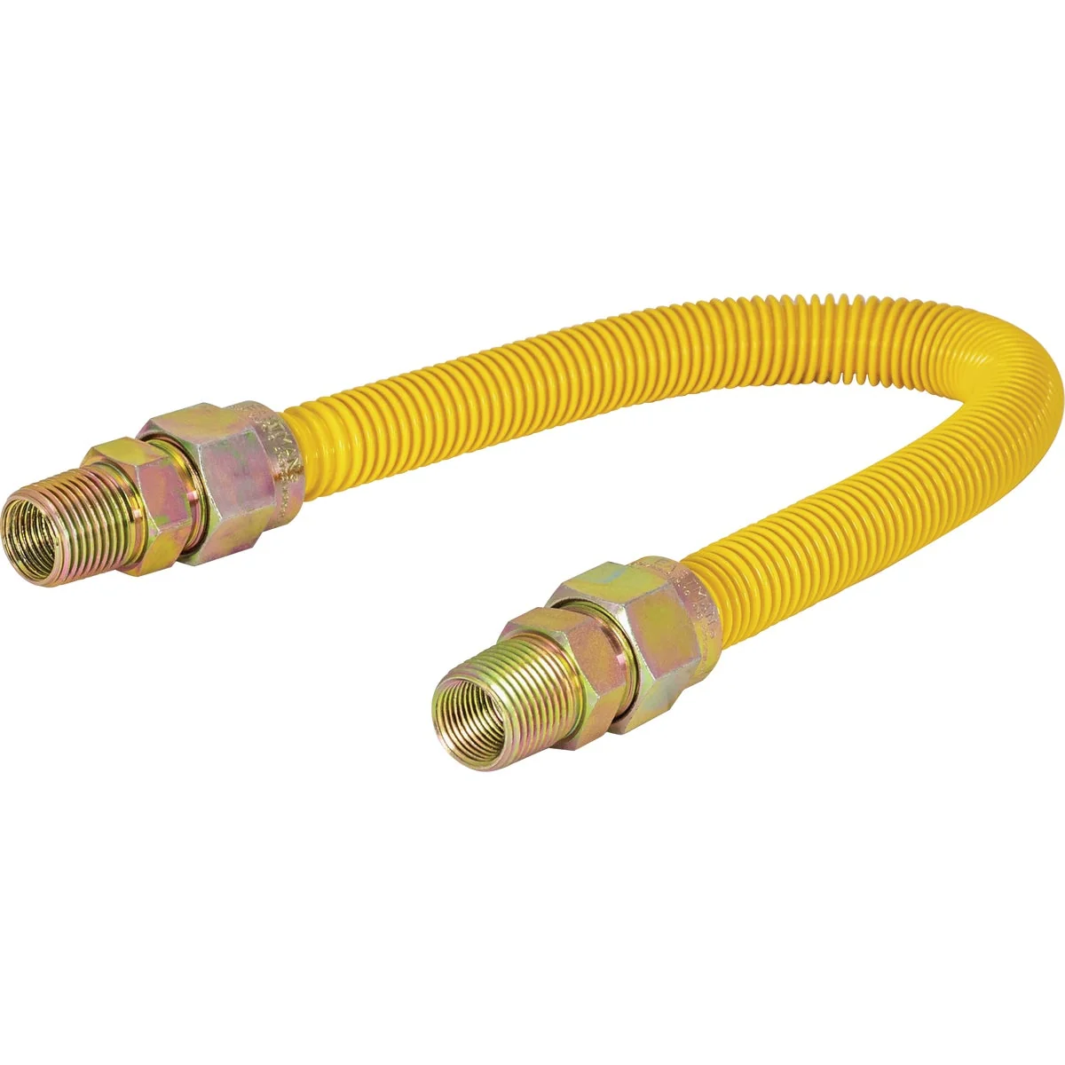 Detailed Eastman 5 8 In. OD x 36 In. 1 2 In. FIP x 1 2 In. MIP Tapped 3 8 In. FIP Coated Stainless Steel Gas Connector Organic