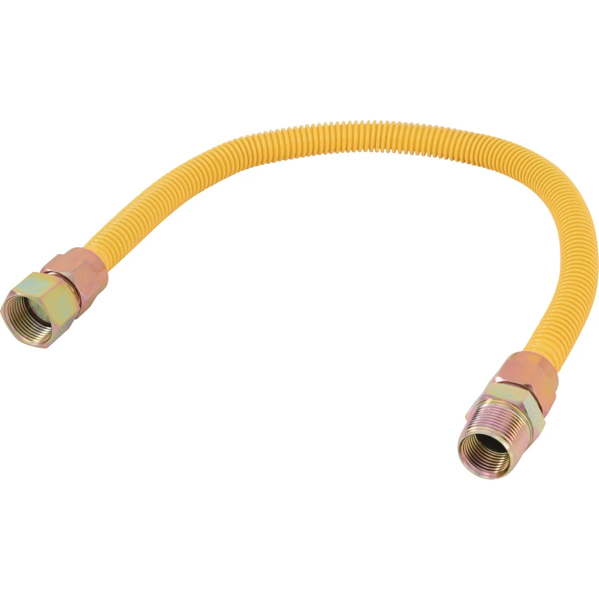 High-Quality Eastman 5 8 In. OD x 24 In. 3 4 In. FIP x 3 4 In. MIP Tapped 1 2 In. FIP Coated Stainless Steel Gas Connector World-Class