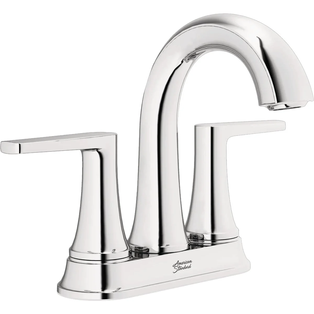 Luxury American Standard Becklow Chrome 2-Handle Lever 4 In. Centerset Hi-Arc Bathroom Faucet with Push Drain Premium Material