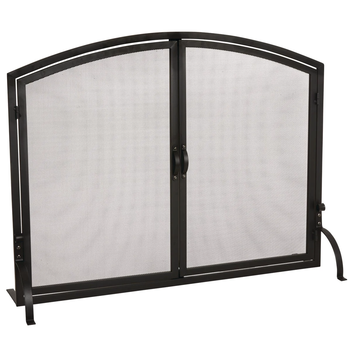 Powerful Home Impressions 1-Panel Decorative Fireplace Screen Modern
