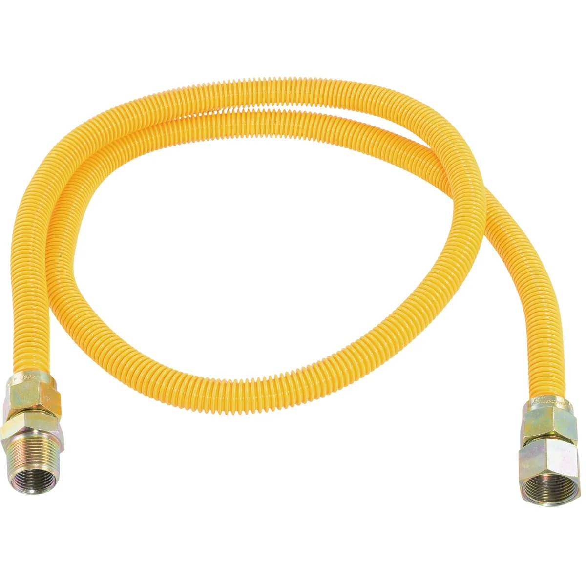 Consistent Eastman 5 8 In. OD x 60 In. 3 4 In. FIP x 3 4 In. MIP Tapped 1 2 In. FIP Coated Stainless Steel Gas Connector Next-Generation