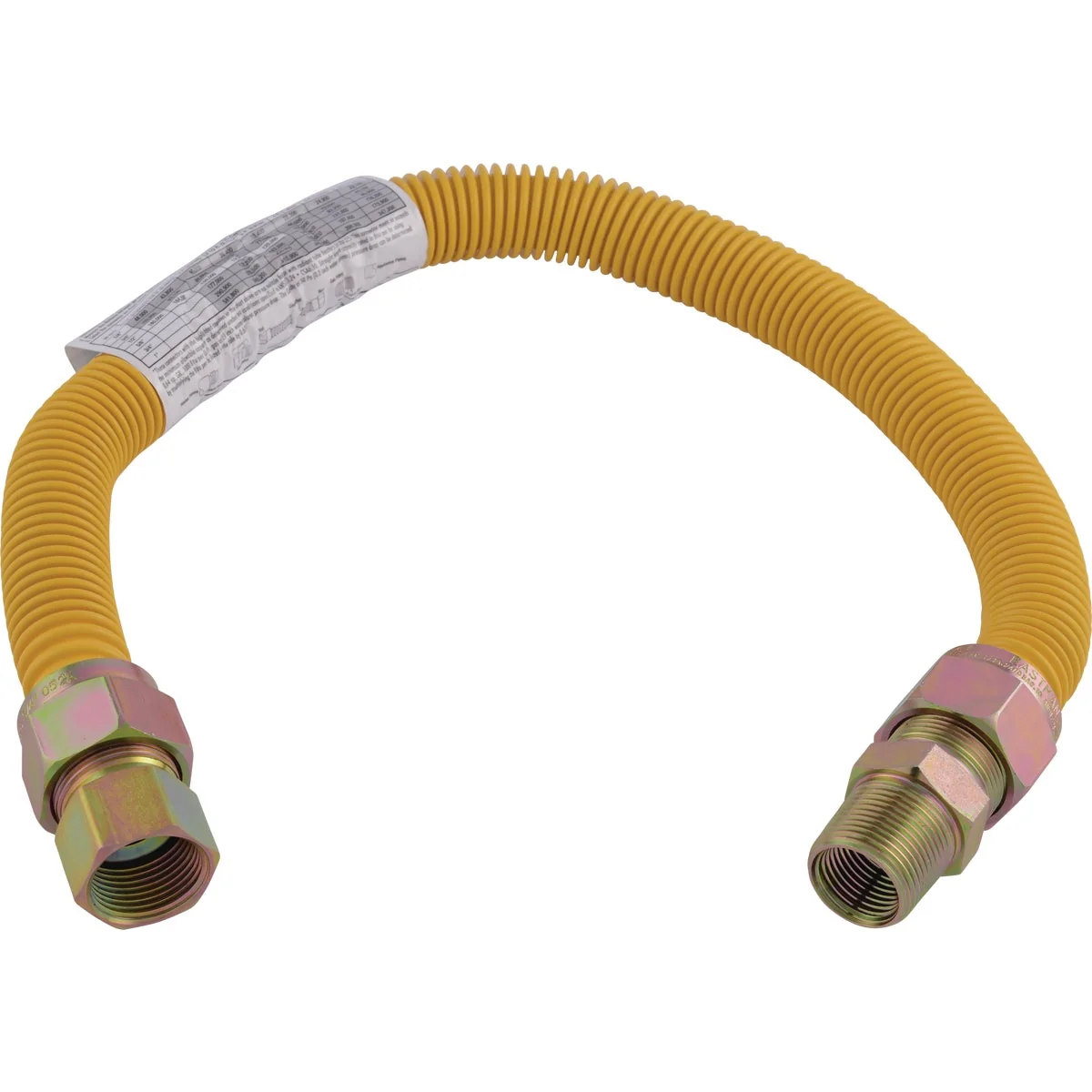 Responsible Eastman 1 In. OD x 24 In. 3 4 In. FIP x 3 4 In. MIP Tapped 1 2 In. FIP Coated Stainless Steel Gas Connector Durable