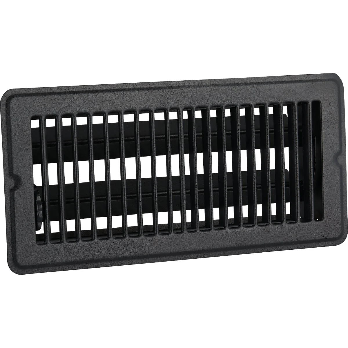 Fashionable Home Impressions 4 In. x 10 In. Matte Black Steel Floor Register Selected