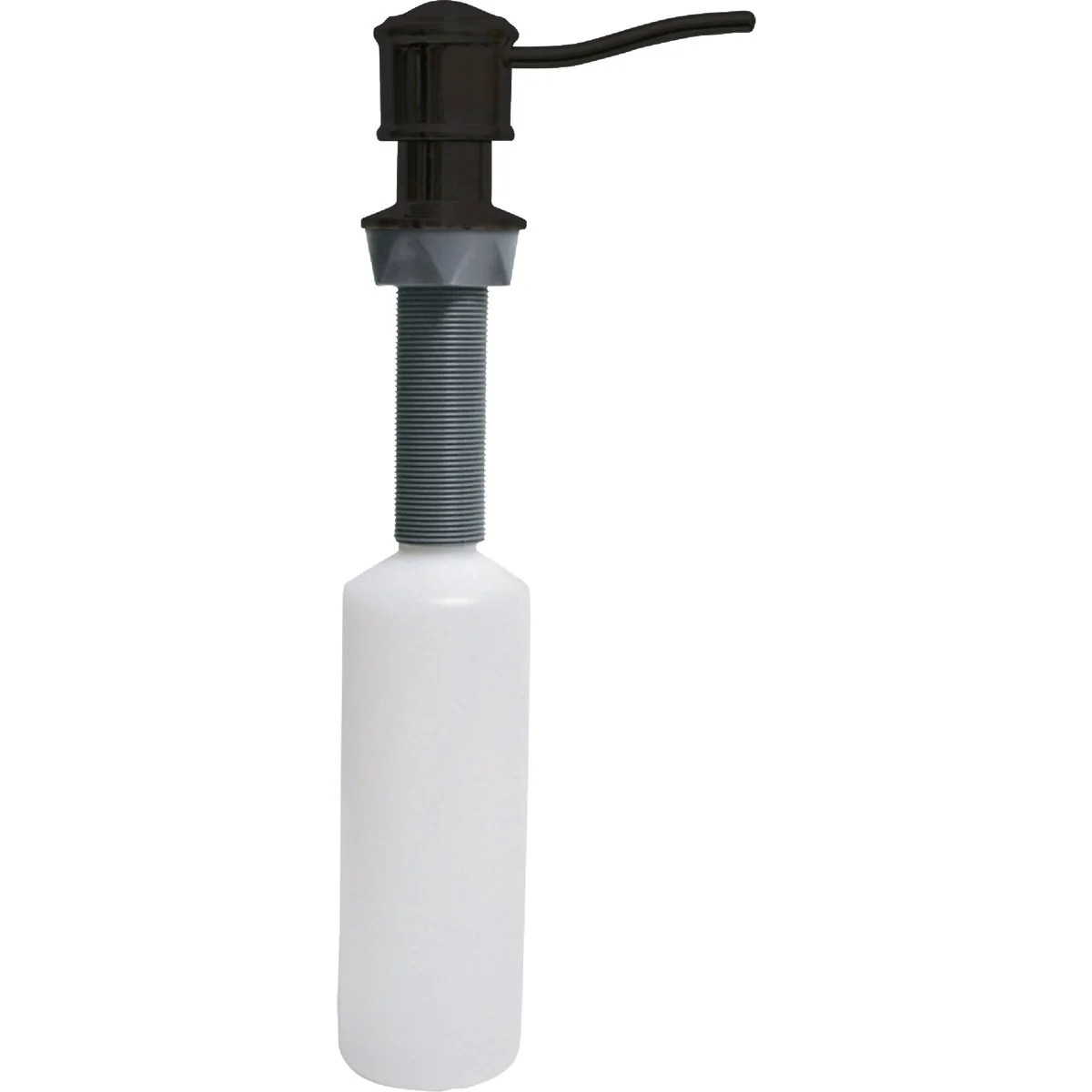 Carefully Designed Danco Universal Matte Black Soap Dispenser with Curved Nozzle Soft