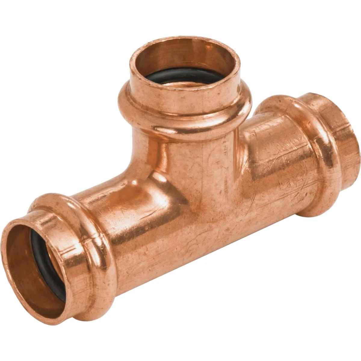 Top-Quality NIBCO 1 In. x 1 In. x 1 In. PxPxP Press Copper Tee 5-Pack Green