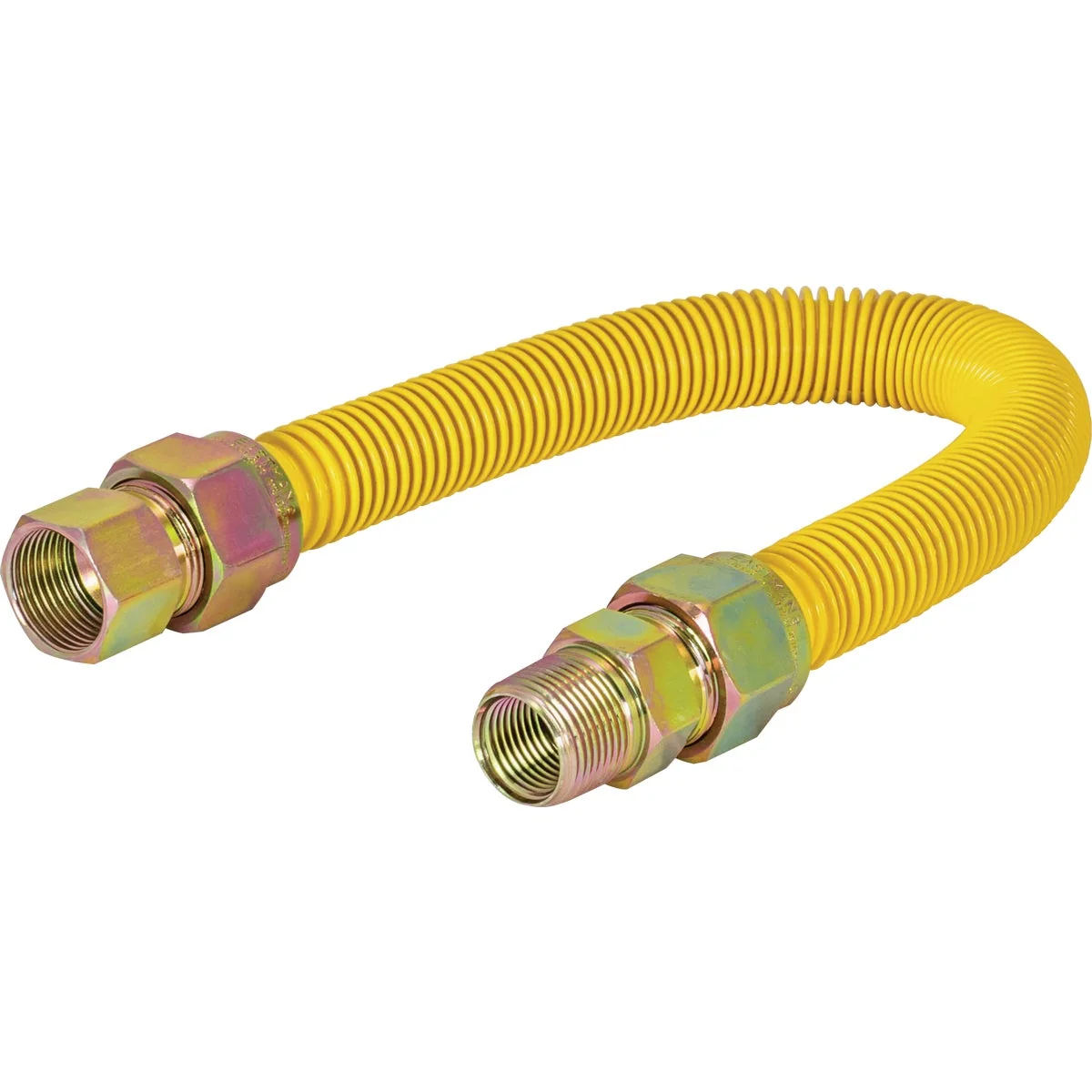 Effective Eastman 1 In. OD x 36 In. 3 4 In. FIP x 3 4 In. MIP Tapped 1 2 In. FIP Coated Stainless Steel Gas Connector Original
