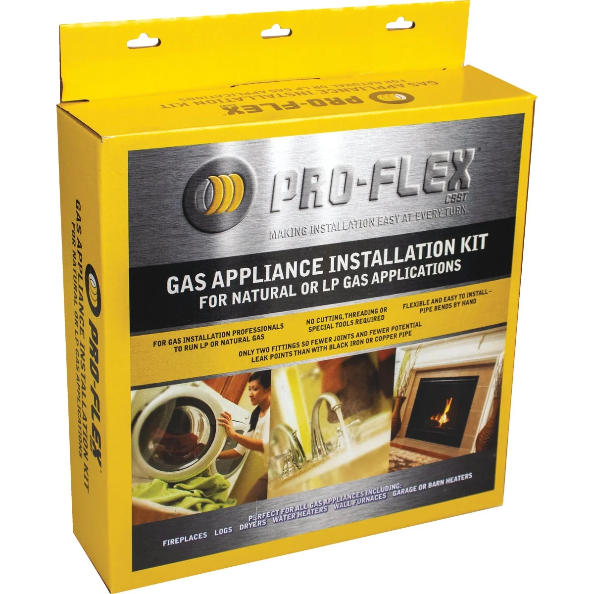Enhanced Pro-Flex Single Gas Appliance Installation Kit High-Performance