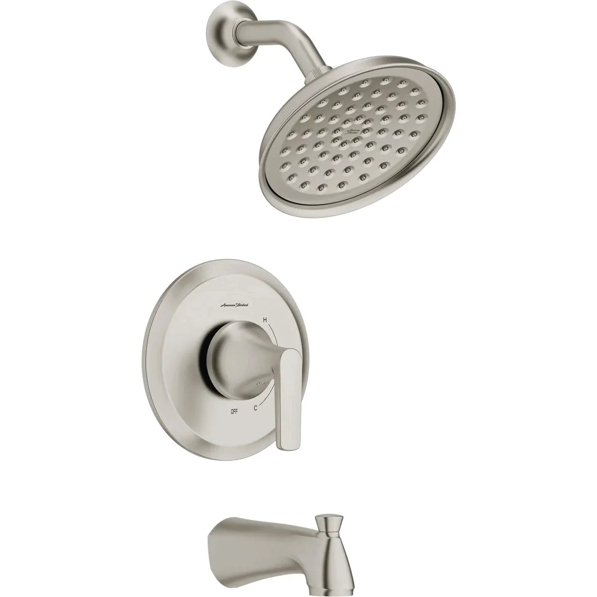 Carefully Designed American Standard Becklow Brushed Nickel Single-Handle Lever Tub Shower Faucet Lightweight