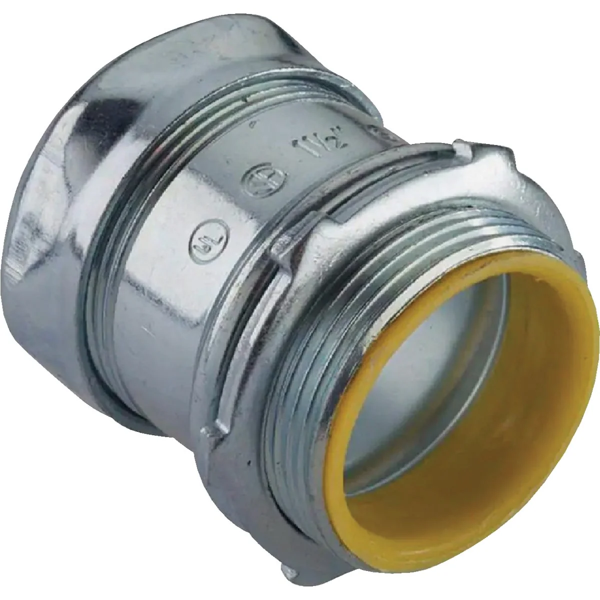 Durable Halex 1 2 In. EMT Steel Compression Connector with Insulated Throat 3-Pack Stylish