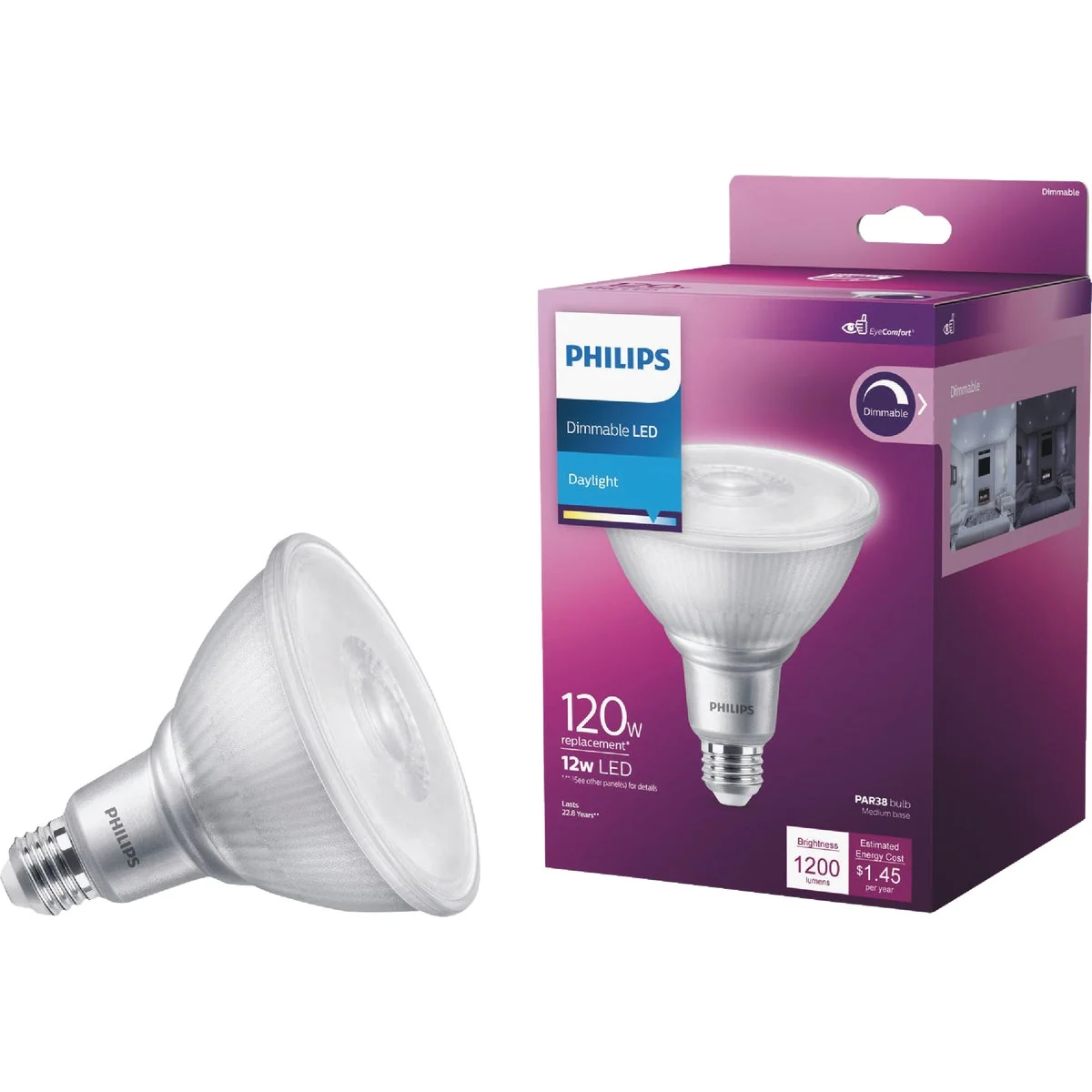 Artisan Philips 120W Equivalent Daylight PAR38 Medium Dimmable LED Floodlight Light Bulb Innovative