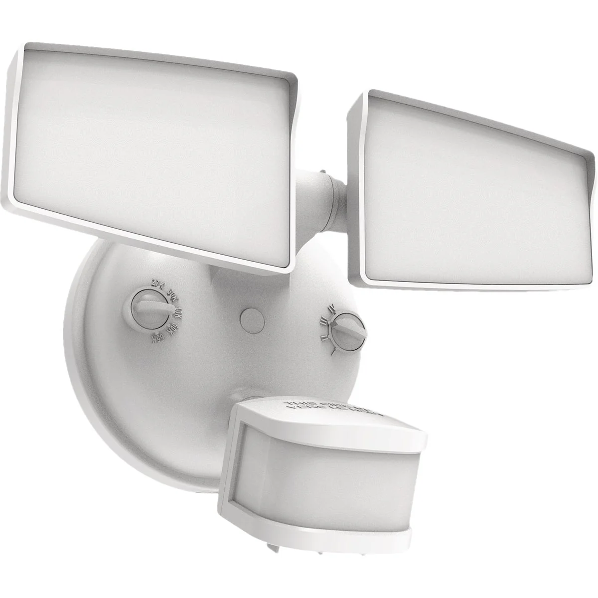 Selected Halo 3-In-1 White Plastic Outdoor Security Light Fixture Unique