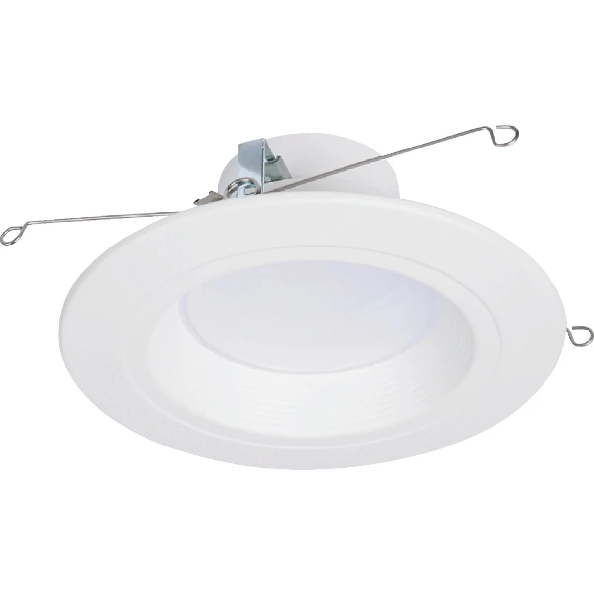 Fast Halo 5 In. 6 In. Retrofit IC Rated White LED CCT Selectable Recessed Light Kit Solid