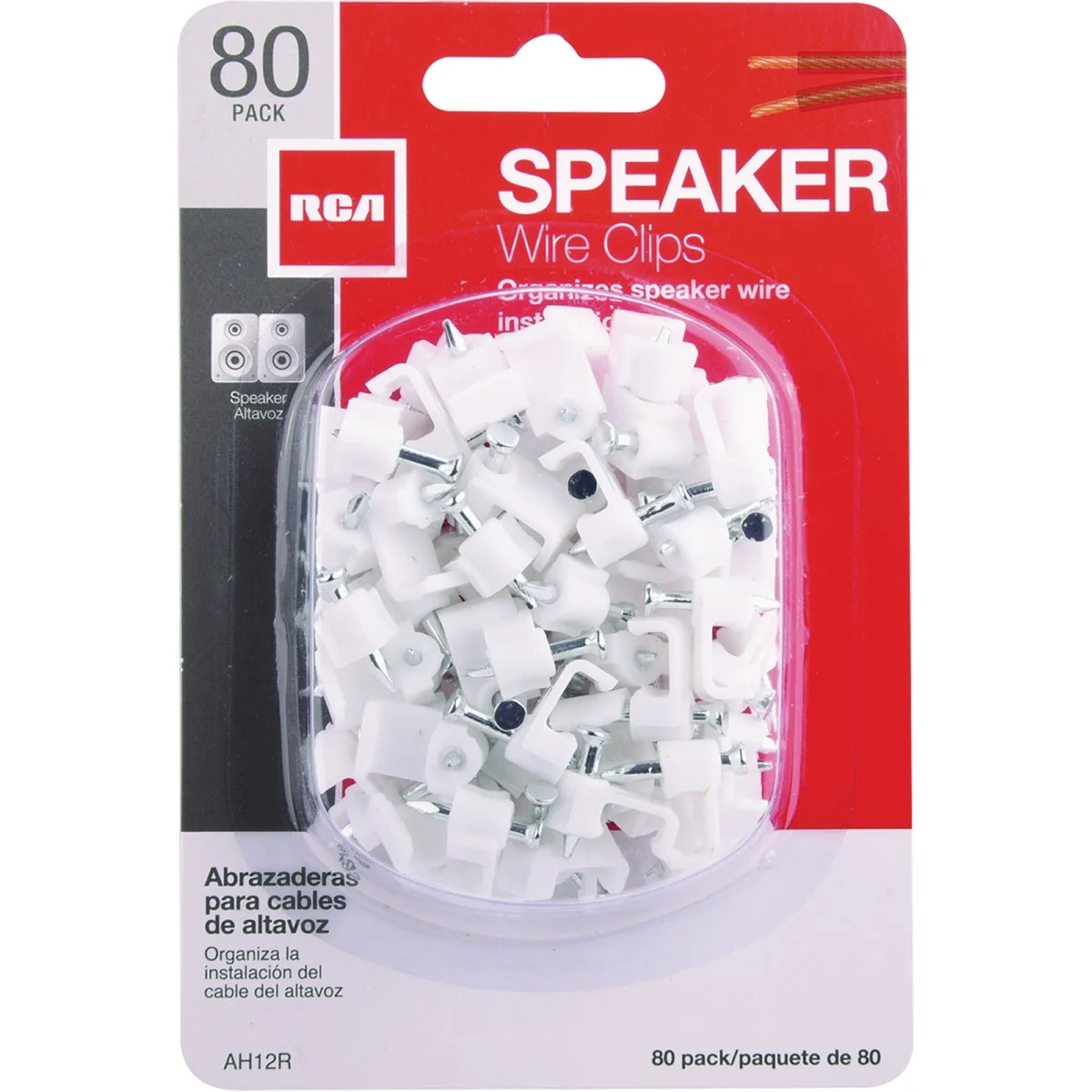 Fast RCA Speaker Wire Clips 80-Pack Fine Crafted
