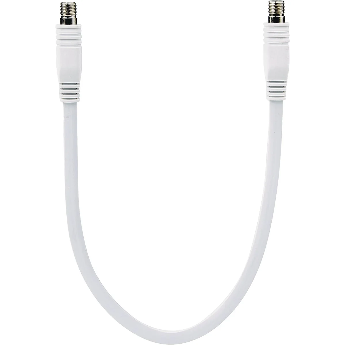 Certified RCA 18 In. White Flat Coax Extension Cable Professional