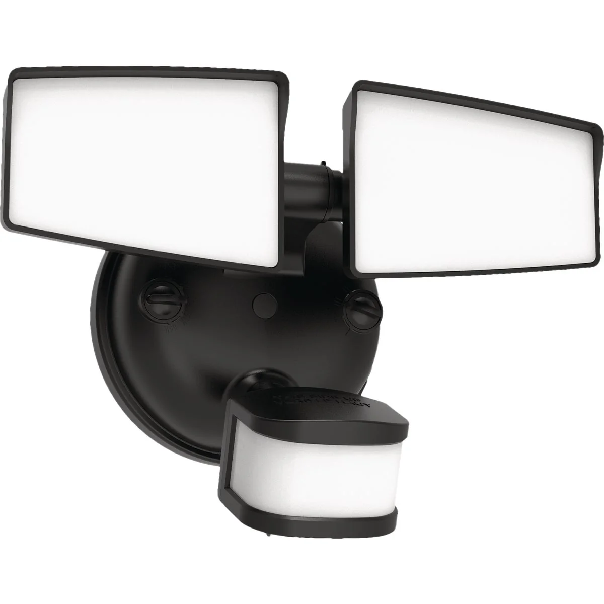 Trendy Halo 3-In-1 Black Plastic Outdoor Security Light Fixture Durable