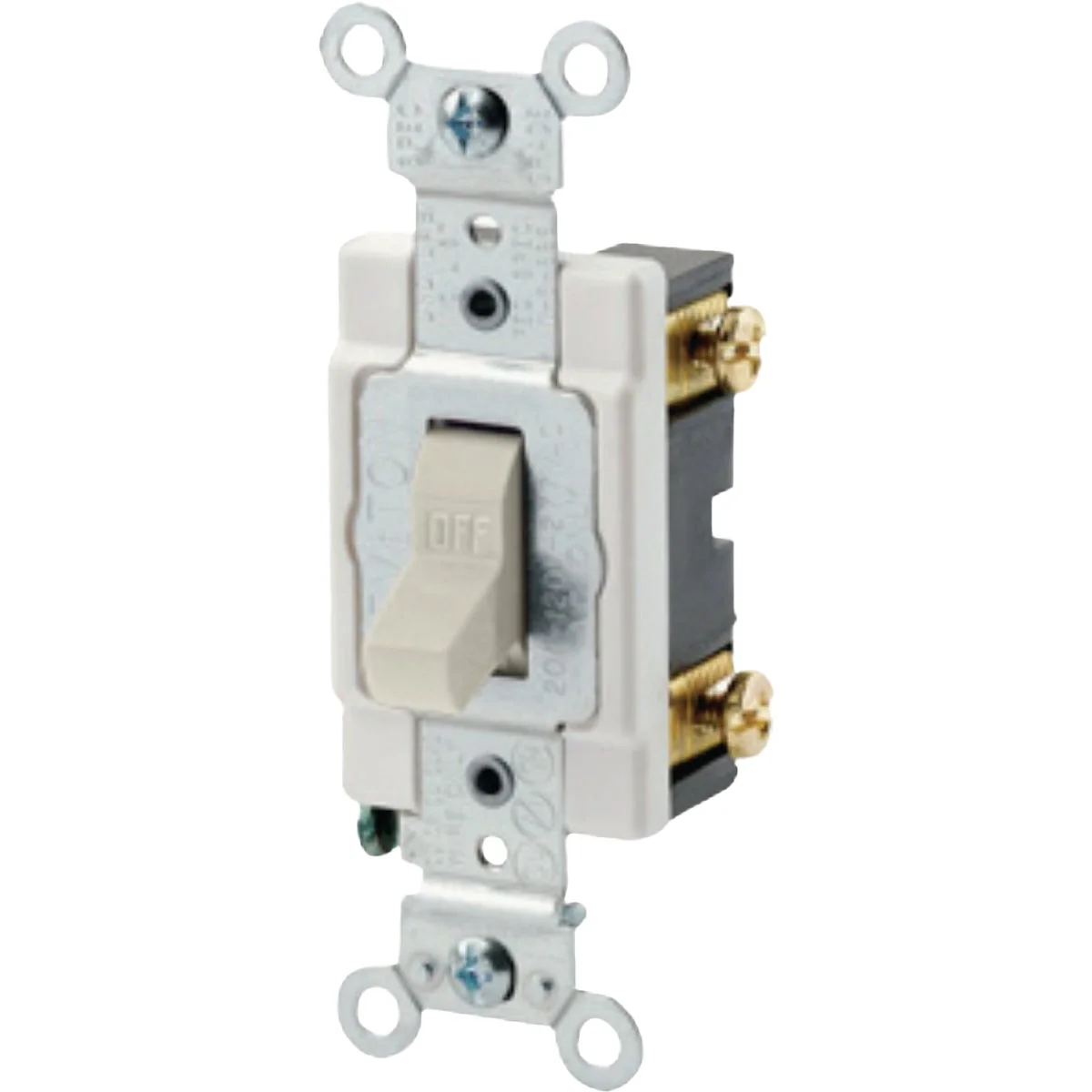 Unique Leviton Commercial Grade 20A Toggle Single Pole AC Quiet Switch Light Almond Expertly Made
