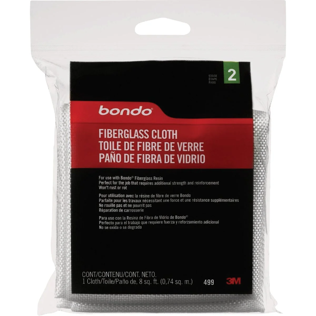 First-Class Bondo 8 Sq. Ft. Fiberglass Cloth Classic