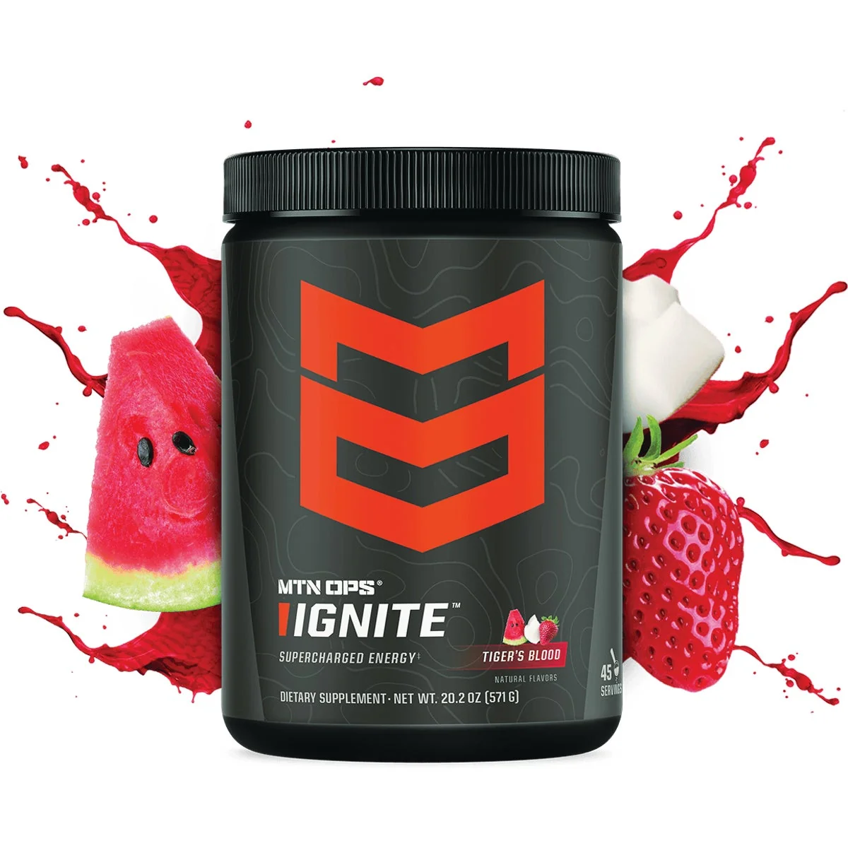 Carefully Designed MTN OPS Ignite Tiger's Blood Scoop Energy Drink Mix Reliable