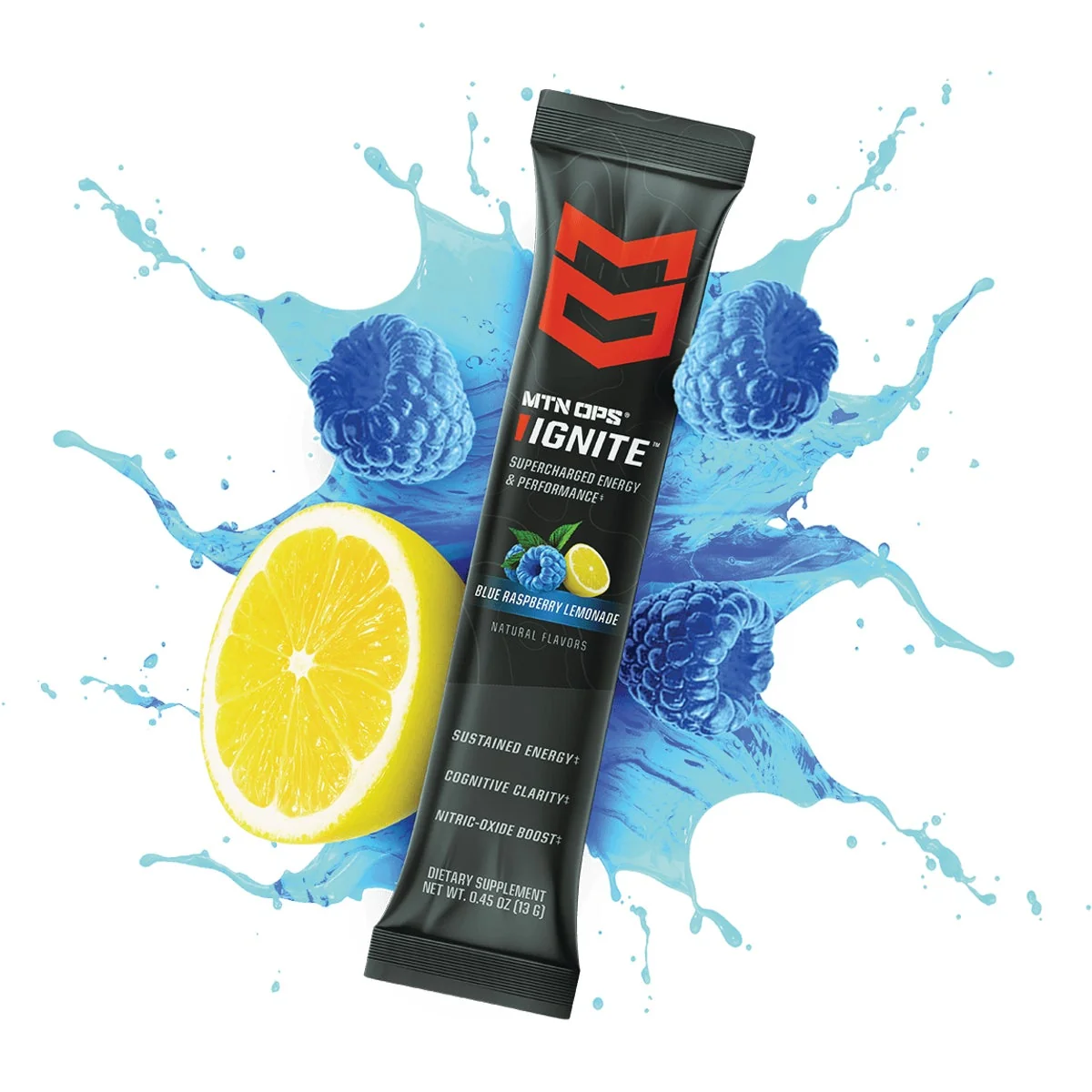Quality MTN OPS Ignite Blue Raspberry Energy Drink Mix Modern