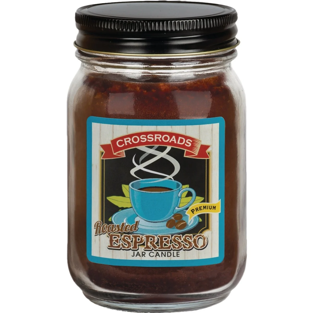 Next-Generation Crossroads Designs 12 Oz. Jar Candle Roasted Espresso Trendy
