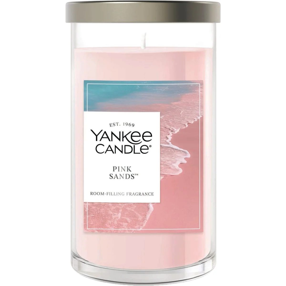 Quality Yankee Candle 14-1 4 Oz. Pink Sands Medium Pillar Candle Healthy