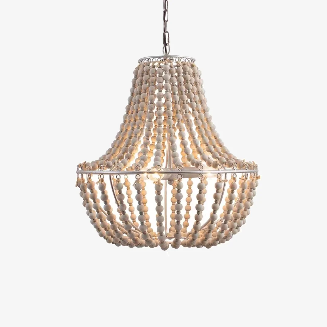 Verified Wood Bead Chandelier Durable