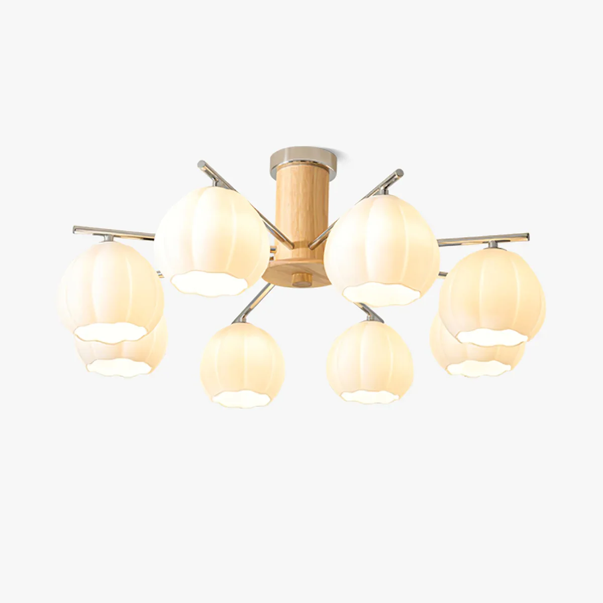 Quality Flower Buds Wood Ceiling Lamp High-Performance