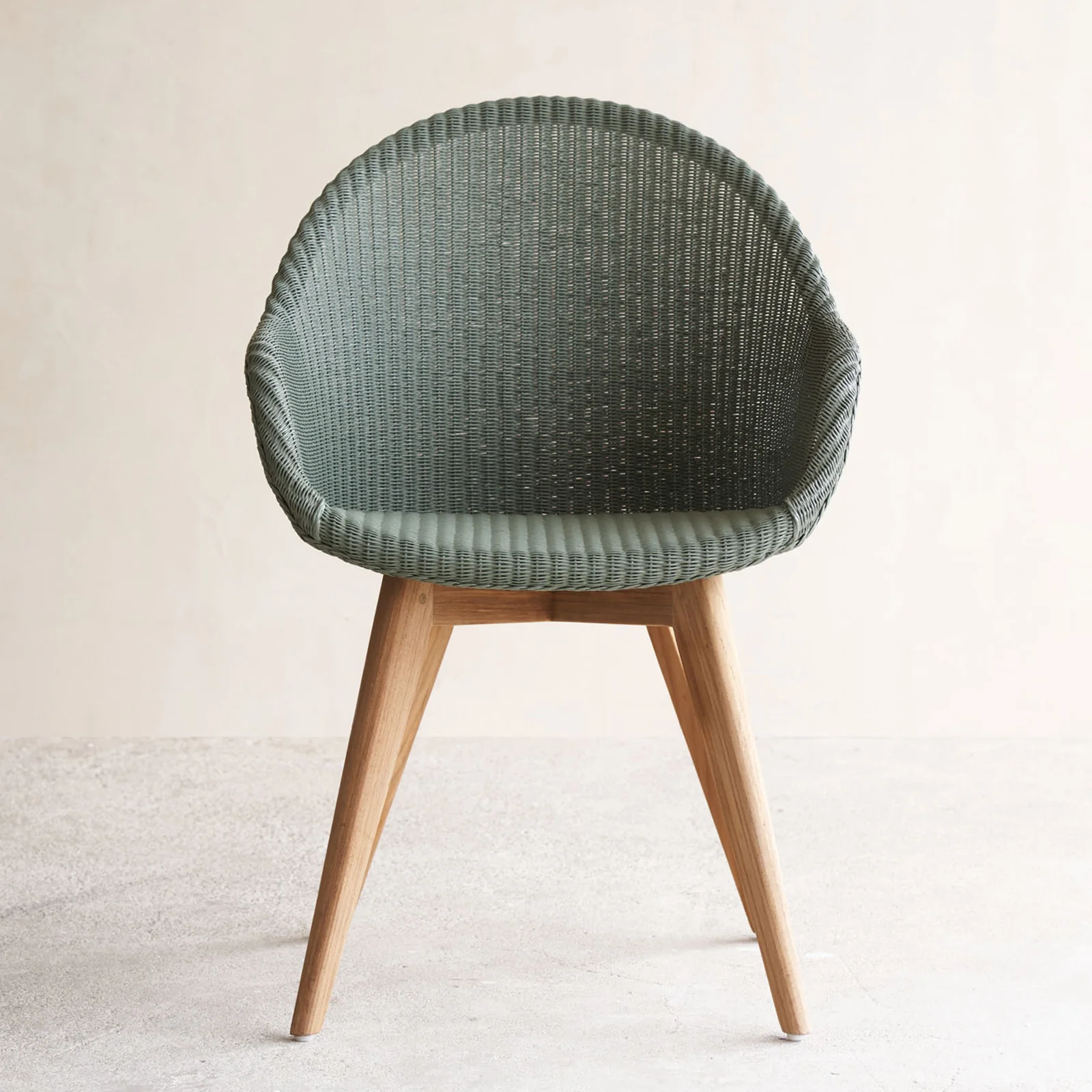 Responsible Avril Dining Chair Teak - Dusty Green Outstanding