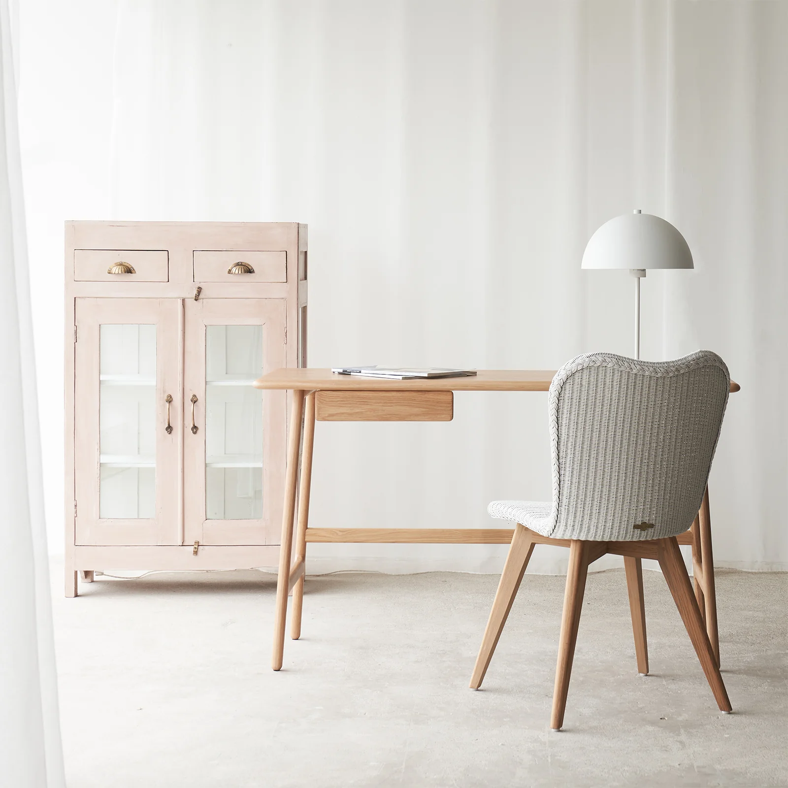 Classic Author Desk Oak - Natural Safe