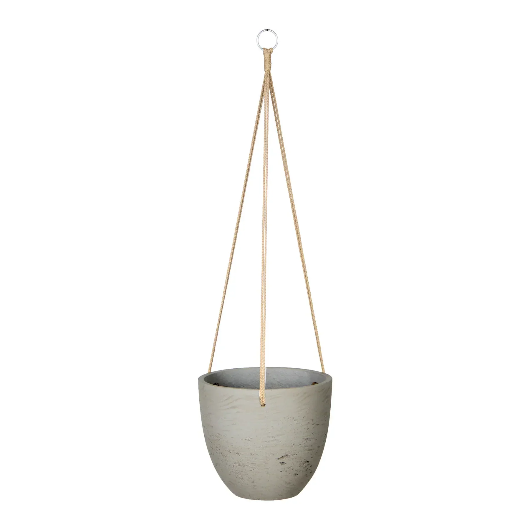 Verified Classic Medium Hanging Pot - Cement Grey Healthy