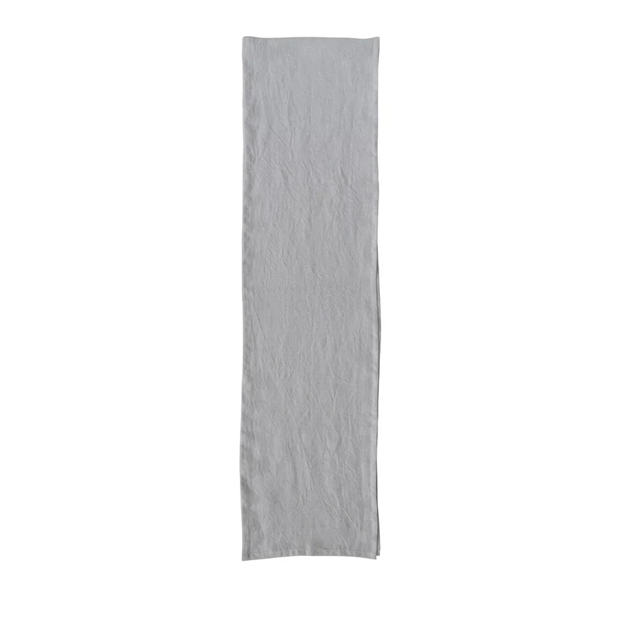 Breathable Stonewashed Linen Table Runner Practical