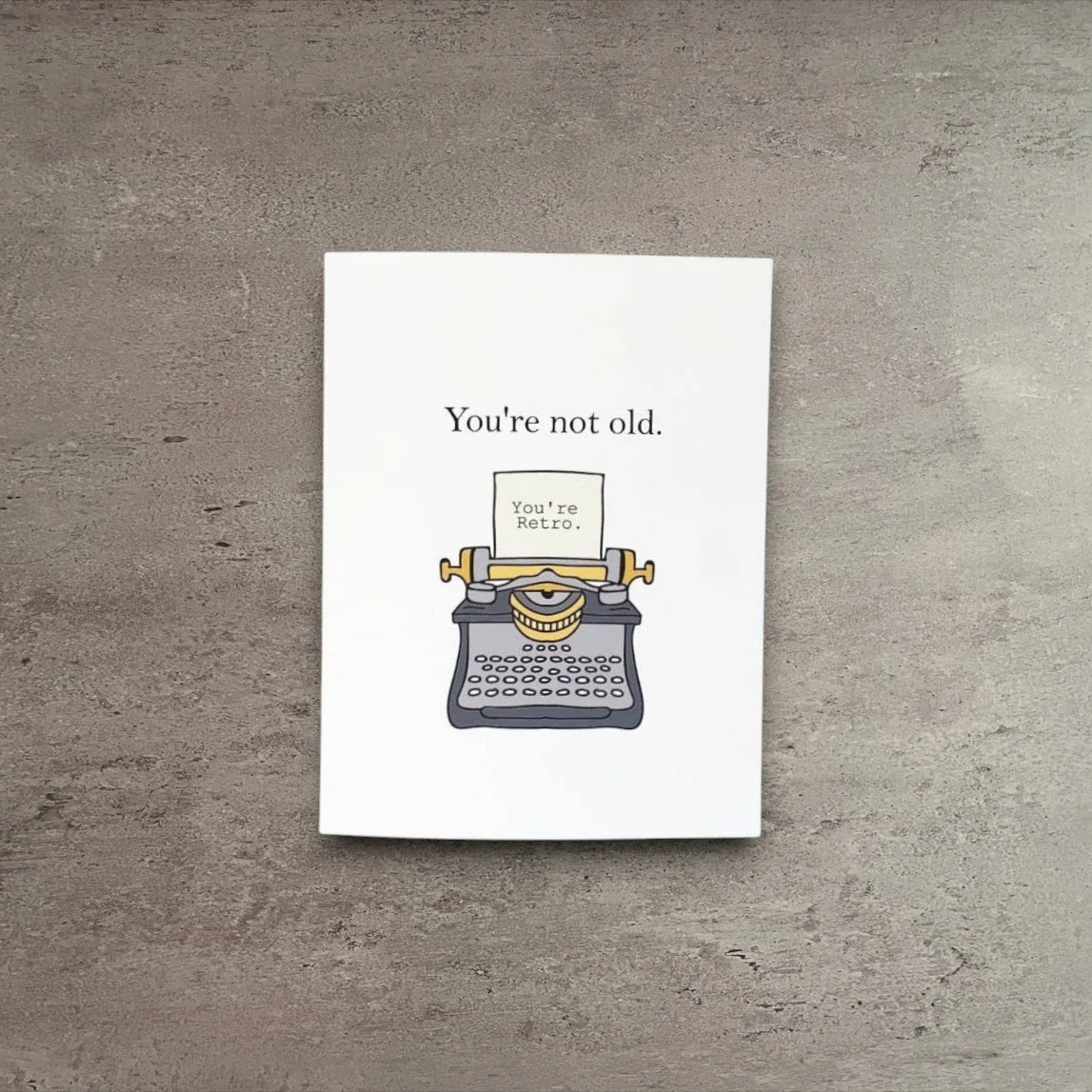 Long-Lasting Retro Birthday Card Consistent