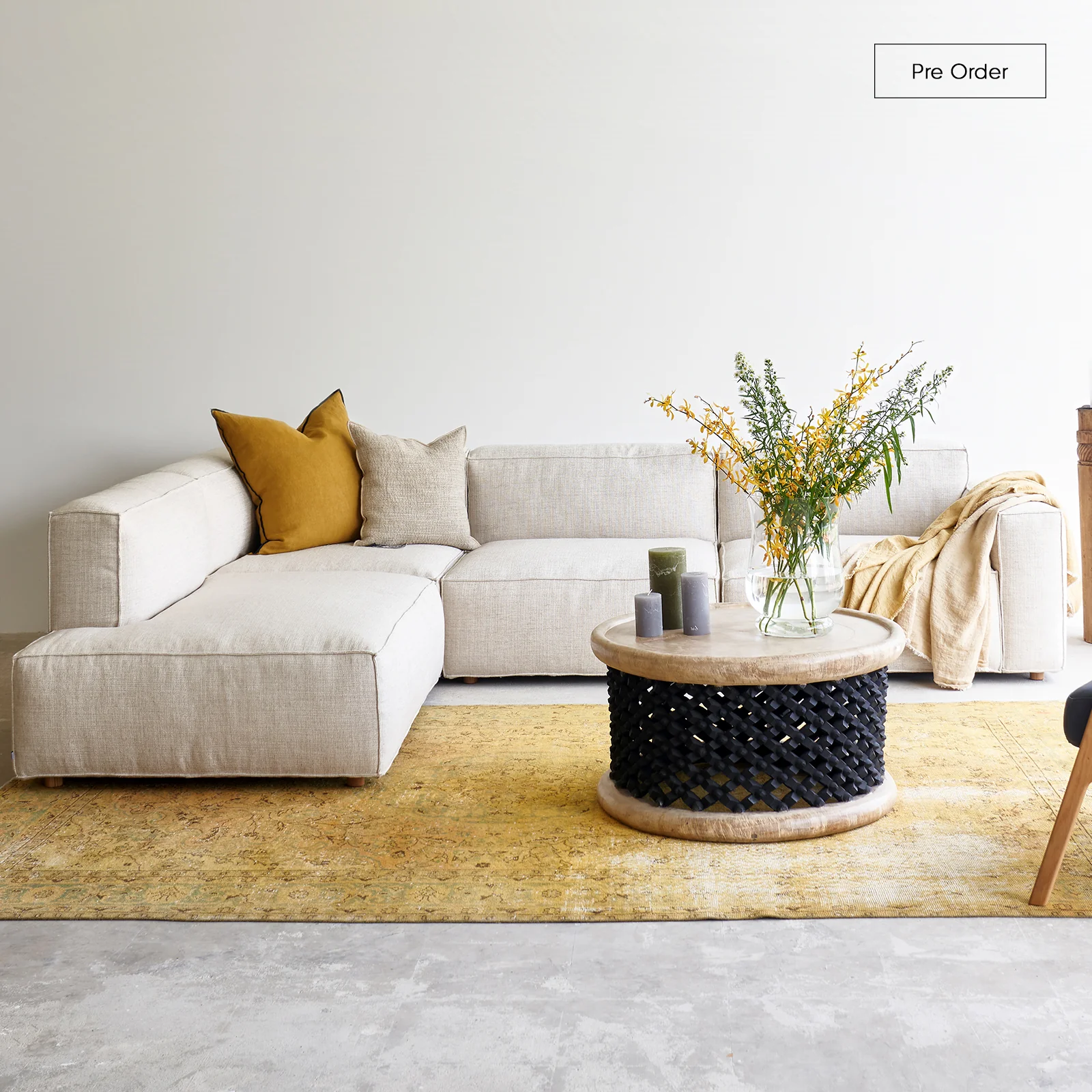 Fine Crafted Baker L Shape Sofa Bespoke Fabric 301cm Traditional