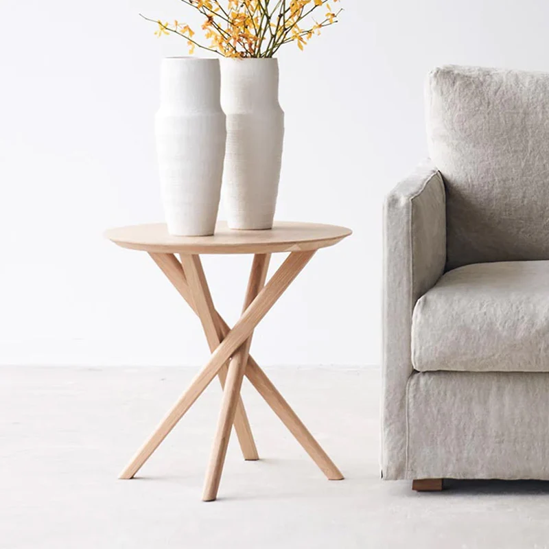 First-Class Mikado Side Table Oak 50cm Minimalist