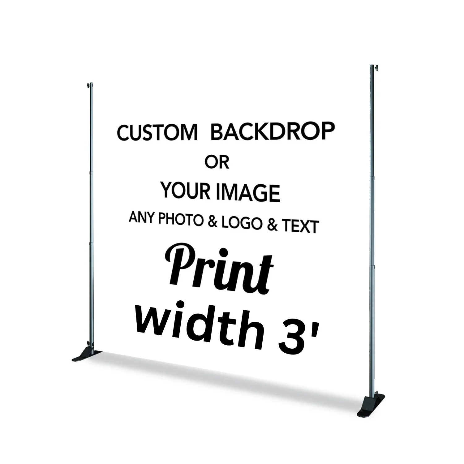 Luxury Custom Backdrop 3'x6' 36 W X 6' W H Proven