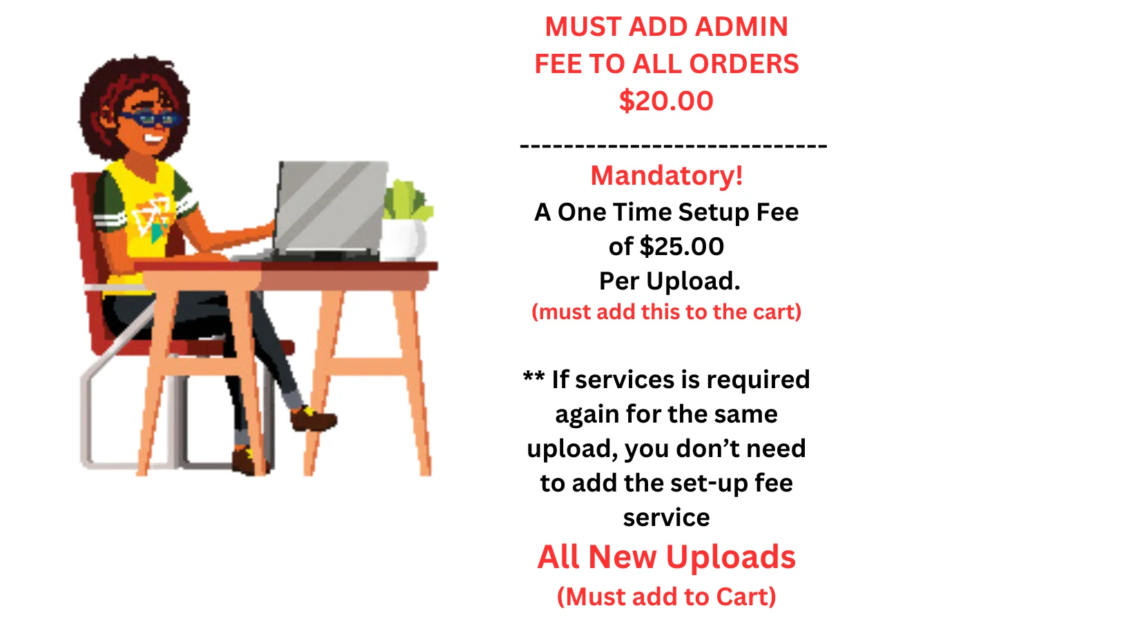 Premium DTF - Heat Press Service For Items Provided Must Add Setup Fee First Then Choose Size Organic
