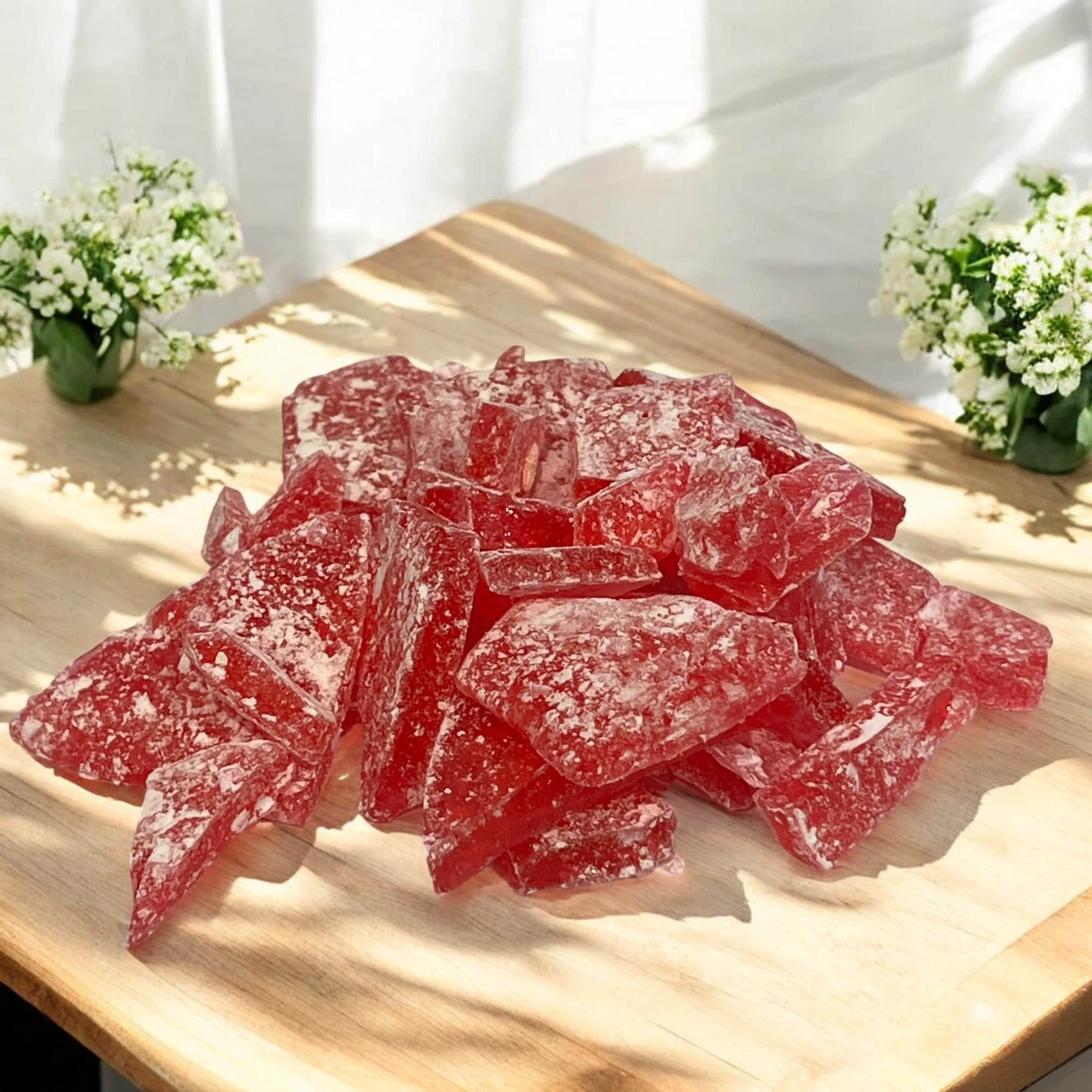 Next-Generation Red Old Fashioned Tack Candy Nostalgic Cocktail Garnish Vintage Rock Candy First-Class