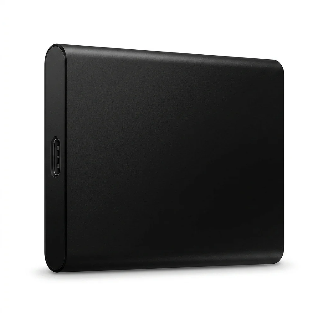 Green Portable 1 TB SSD Fast USB-C Backup Plug-and-Play Optimized