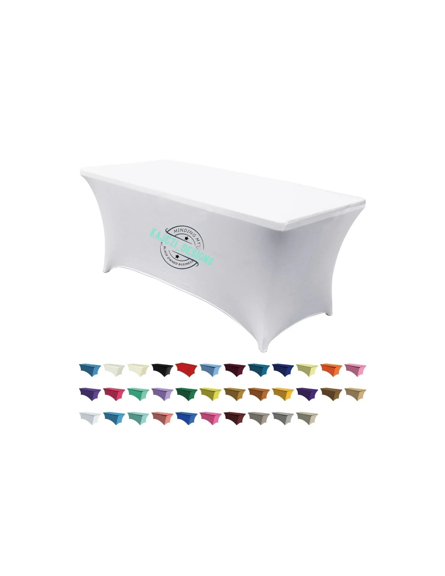 Top-Quality Customizable 6FT Stretch Spandex Trade Show Table Cover Smart