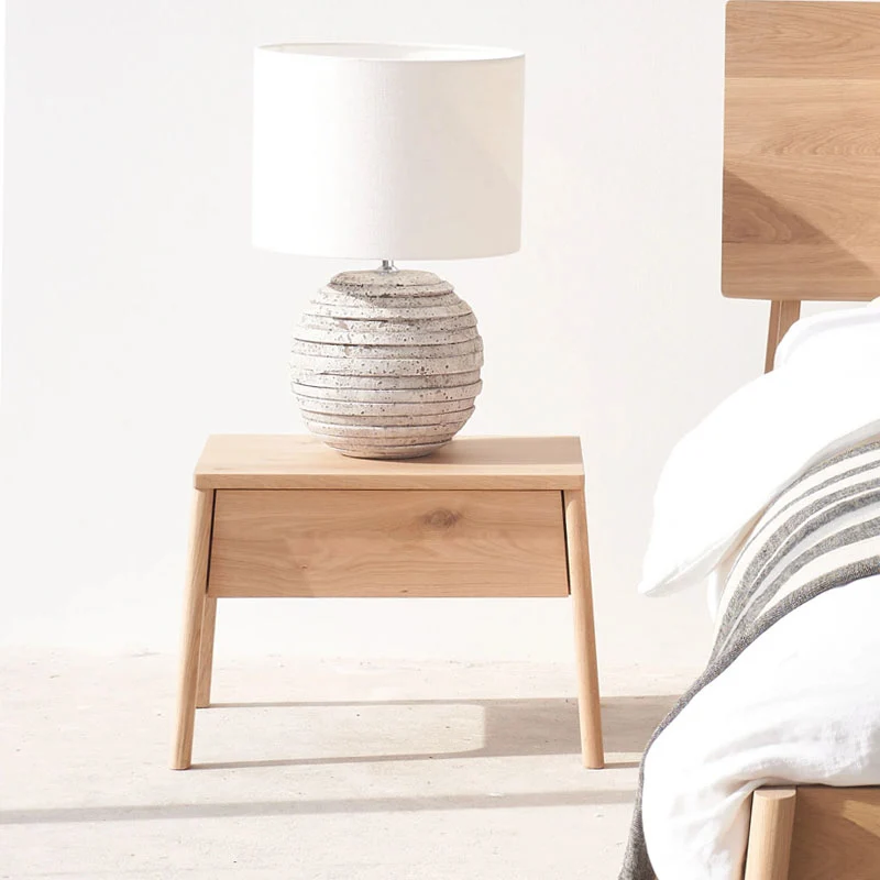Classic Air Bedside Table Oak Natural