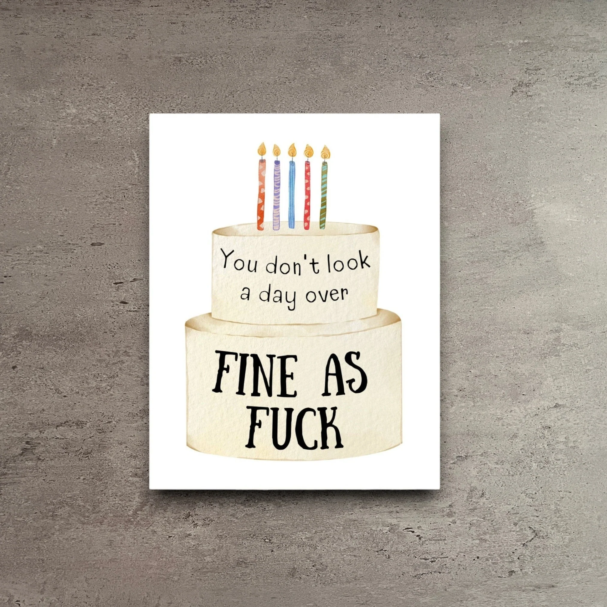 Superior Fine as Fuck Greeting Card Refined