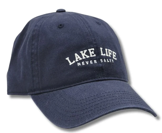 Breathable TR Trucker Cap - Lake Life Salty - Navy Contemporary