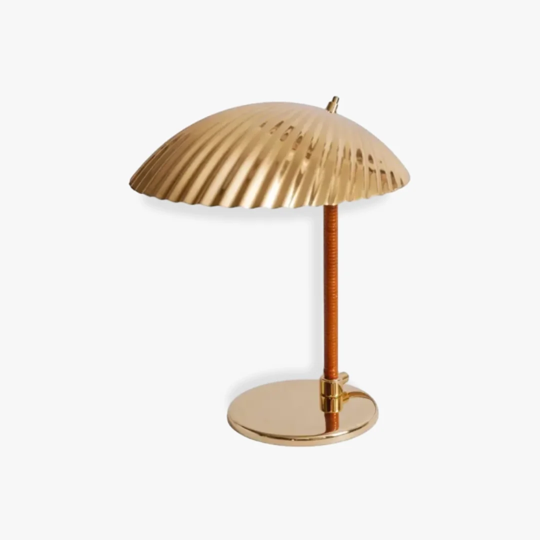 Durable Brass Shell Table Lamp Convenient