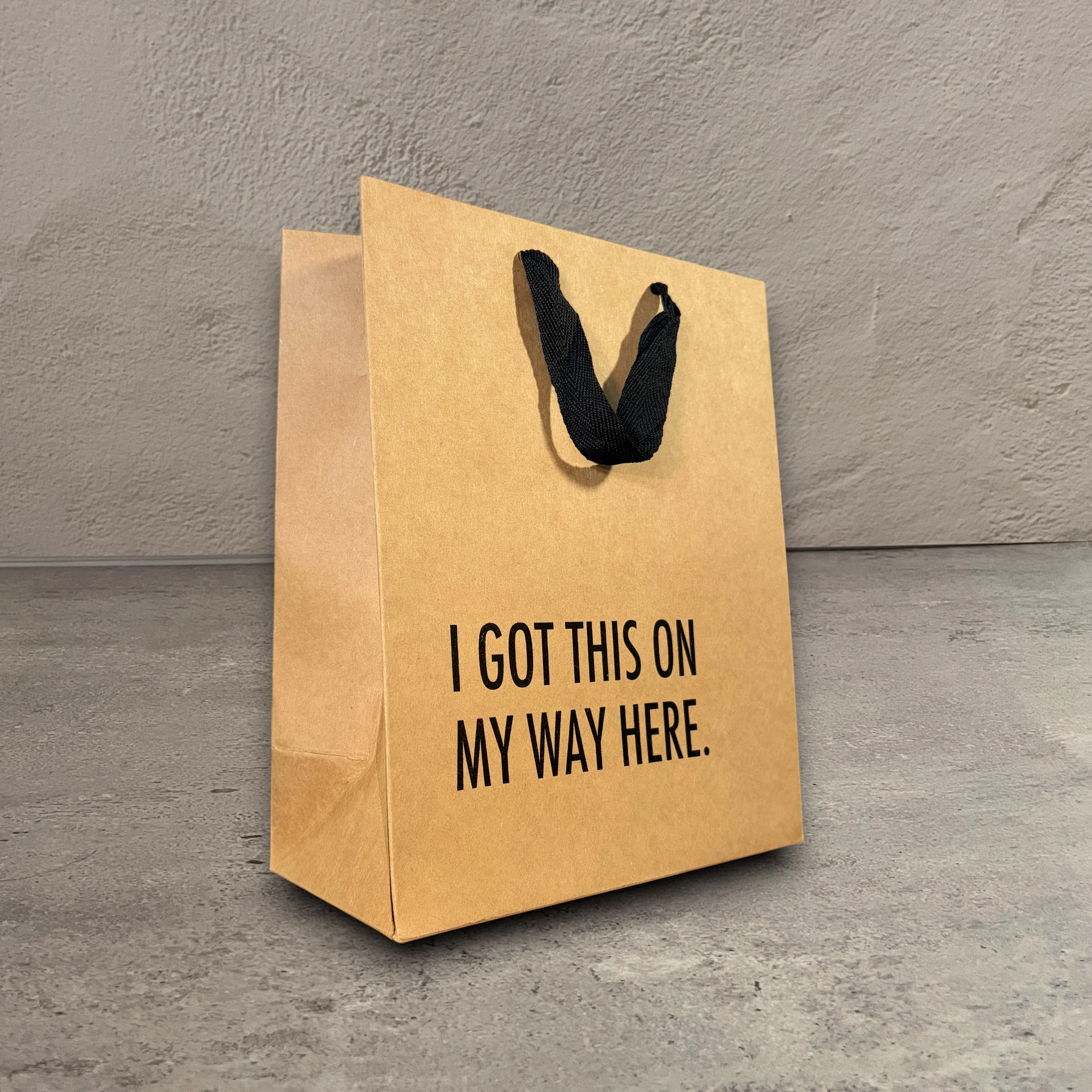 Fast I Got This on my Way Here Gift Bag Convenient
