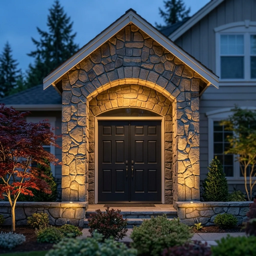 High-End Solar Garden Spotlight for Trees Walls Auto On No Wiring Optimized