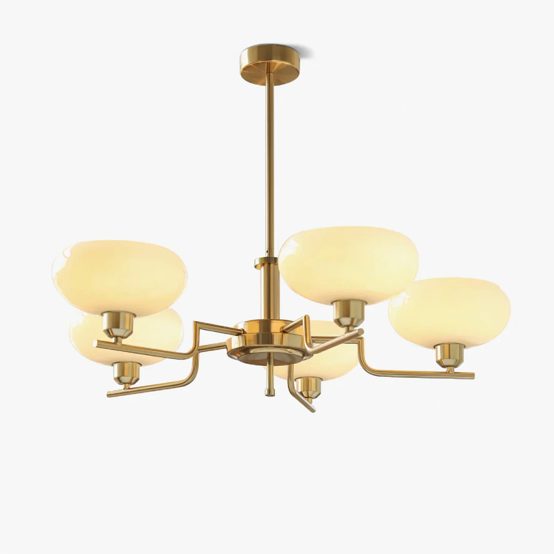 Classic Nordic Oval Chandelier Green
