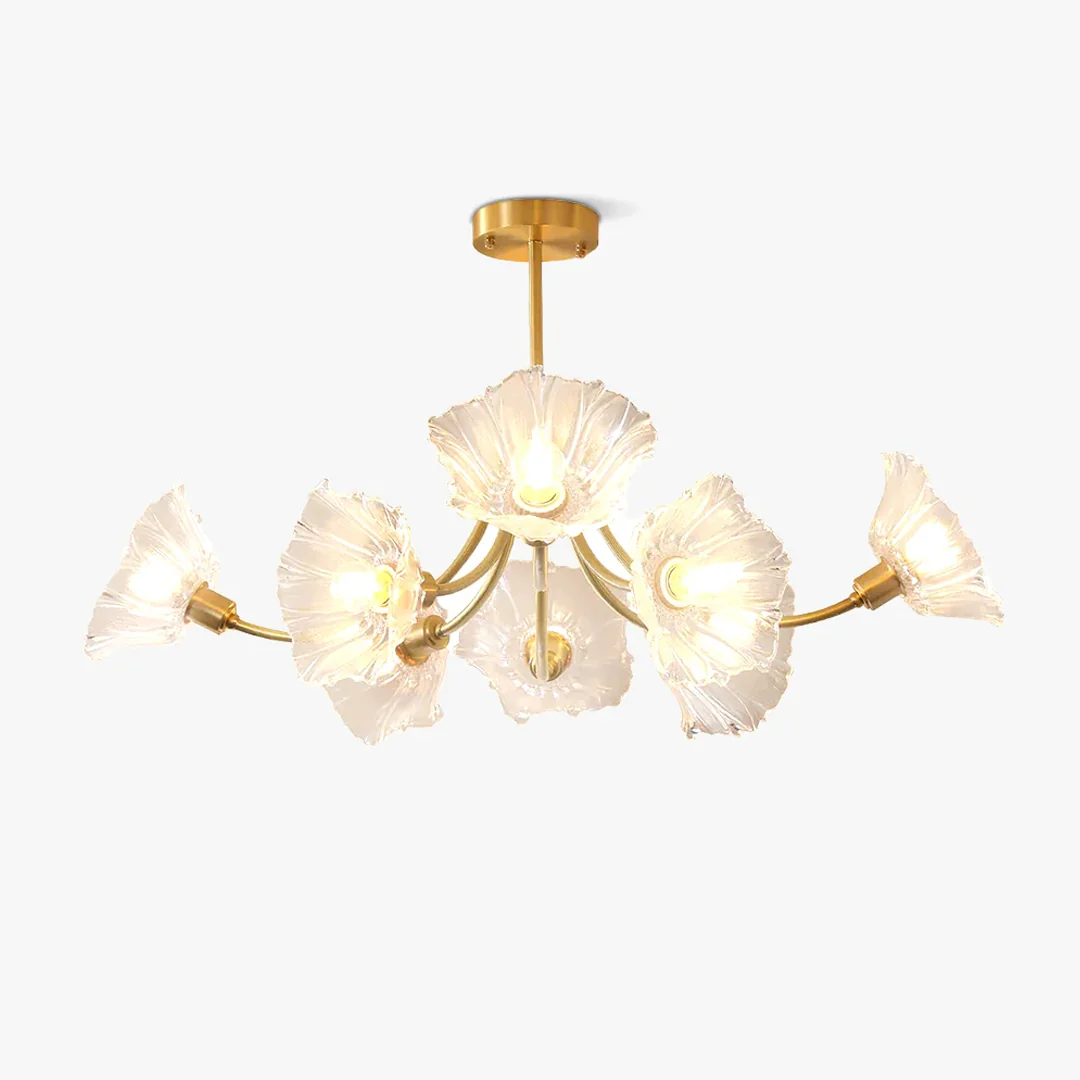 Trendy Lotus Leaf Ceiling Chandelier First-Class