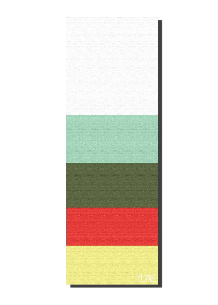 Outstanding Yoga Mat 6mm Thick Multi Color Striped Non-Slip Eco Friendly Yune Yoga Trestles Powerful