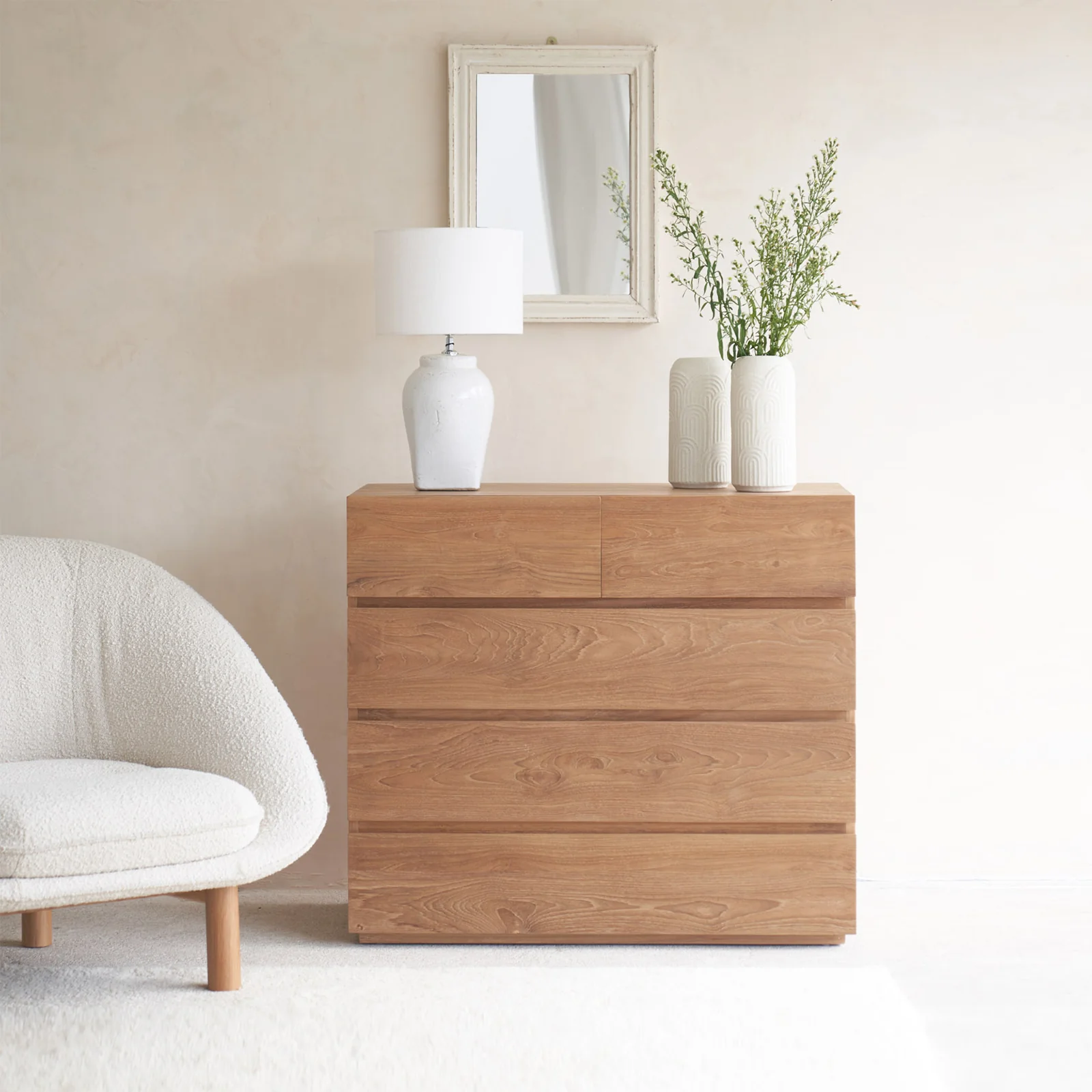 Specialty Maya Chest of Drawers Teak 100cm Expertly Made