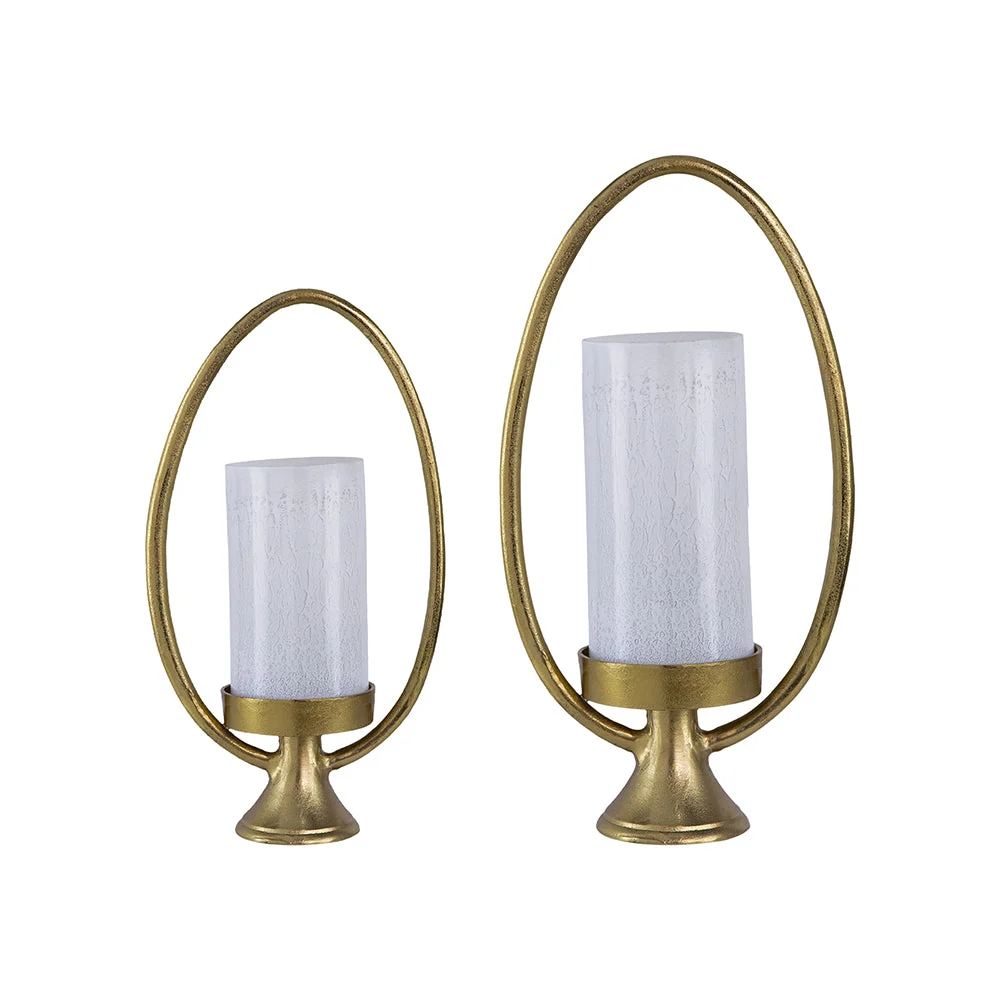 Fashionable Bascom Hurricane Lamp - Set of 2 Selected